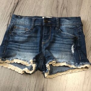 Mudd Lace Detsiled Jean Shorts Size 1